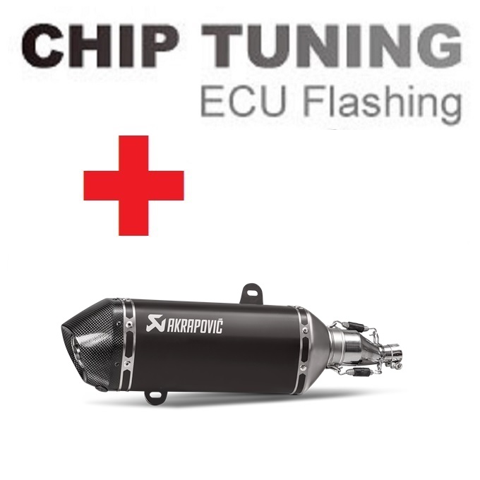 Vespa GTS 125 2017-2020 High Performance ECU Flash tuning+Akrapovic S-VE125SO1-HZBL (Stage 3) - Click Image to Close