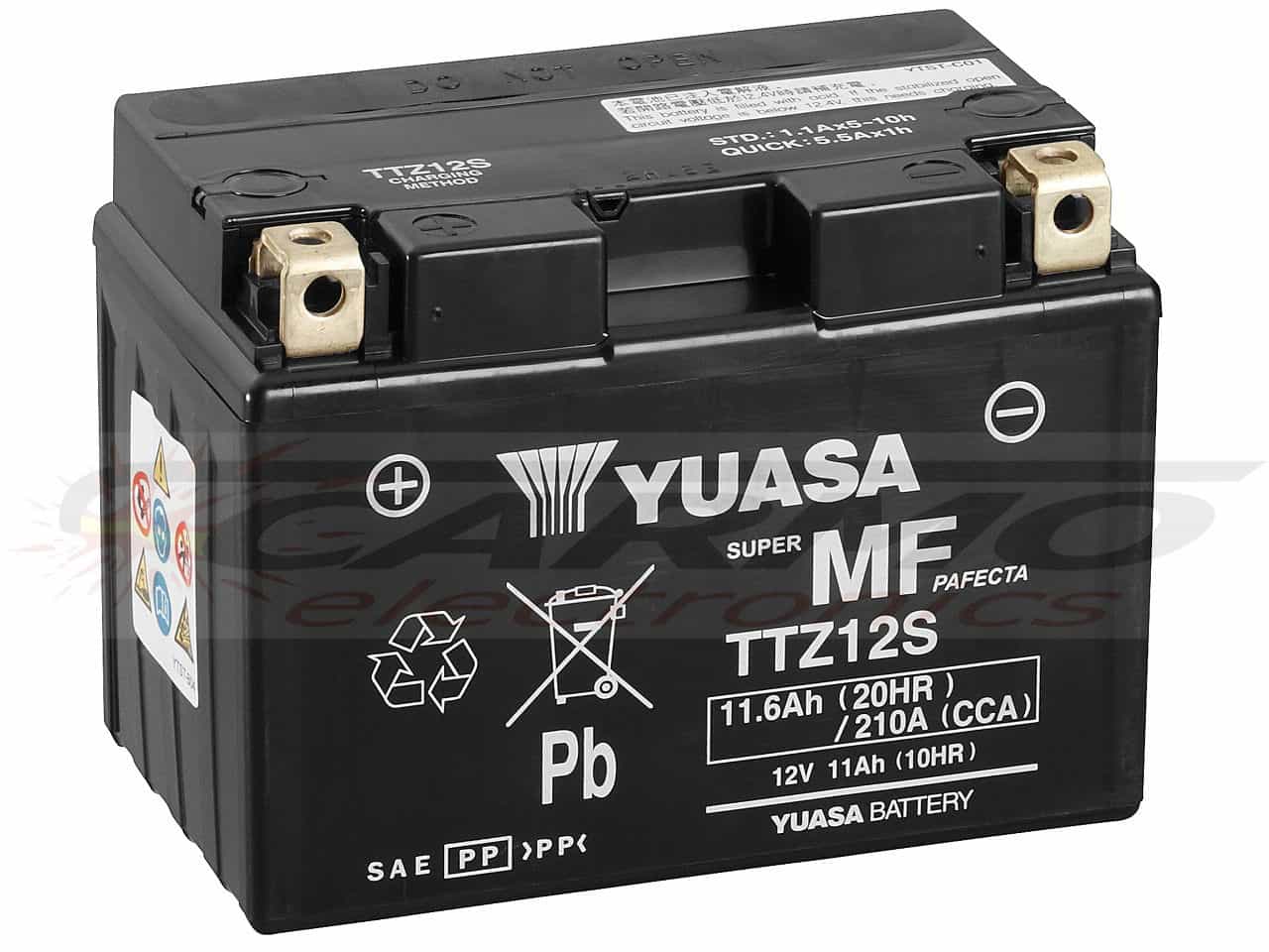 Yuasa TTZ12S accu inclusief accuzuur - Click Image to Close